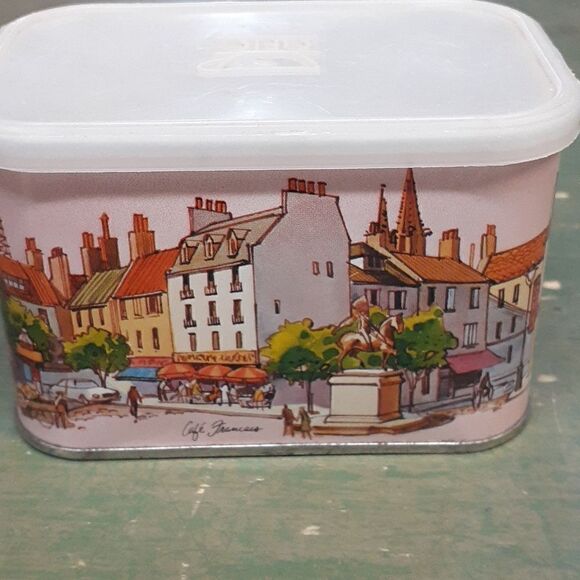 Bundle of 3 vintage coffee scenic tins. - Picture 13 of 15